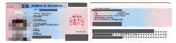 浙江省汪先生于2019年5月获得西班牙移民签证